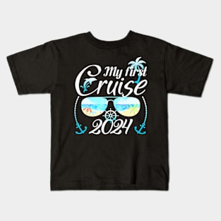 Family Cruise 2024 Making Memories Together Summer Trip Kids T-Shirt